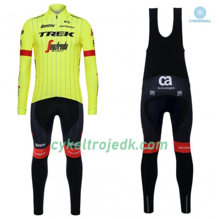 Cykeltøj Langærmet Vinter + Bib Cykelbukser 2018 Trek-Segafredo N002 Cykeltøj Langærmet Vinter + Bib Cykelbukser 2018 Trek-Segafredo N002